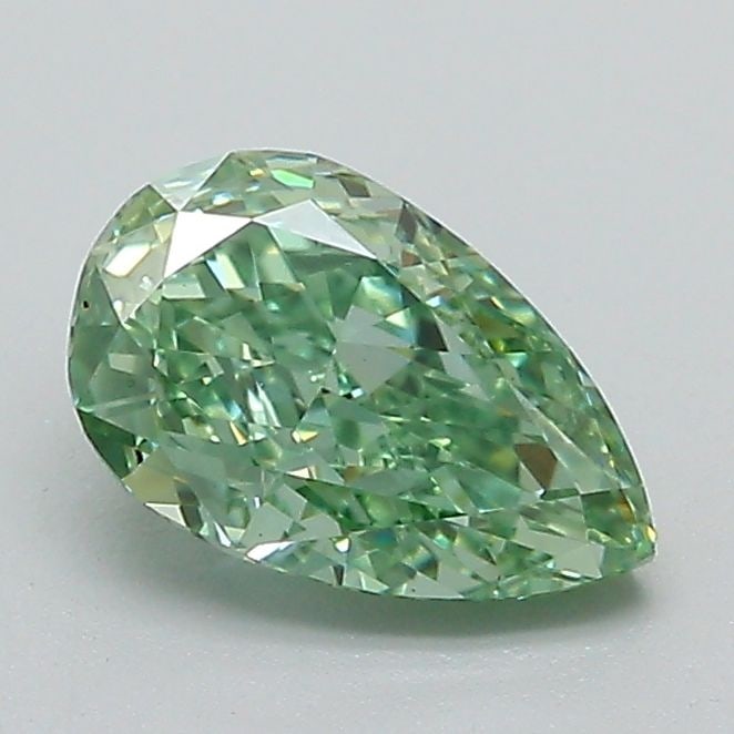 Loose Diamond - PEAR 1.02ct Fancy Vivid Green VS1: Loose Diamond - PEAR 1.02ct Fancy Vivid Green VS1 Source: This is a real non-mined Diamond that has been grown in a lab Shape: PEAR Carats: 1.02 Color: Fancy Vivid Green Certification: IGI Video: