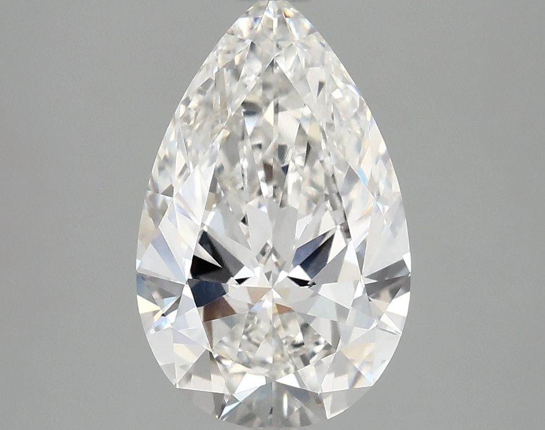 Loose Diamond - PEAR 2.5ct F VVS2: Loose Diamond - PEAR 2.5ct F VVS2 Source: This is a real non-mined Diamond that has been grown in a lab Shape: PEAR Carats: 2.5 Color: F Clarity: VVS2 Certification: IGI Video: