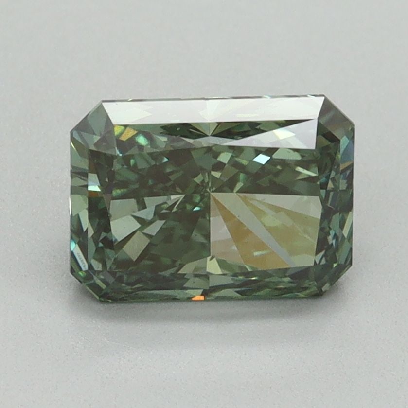 Loose Diamond - RADIANT 1.57ct Fancy Vivid Green VS1: Loose Diamond - RADIANT 1.57ct Fancy Vivid Green VS1 Source: This is a real non-mined Diamond that has been grown in a lab Shape: RADIANT Carats: 1.57 Color: Fancy Vivid Green Certification: IGI Video
