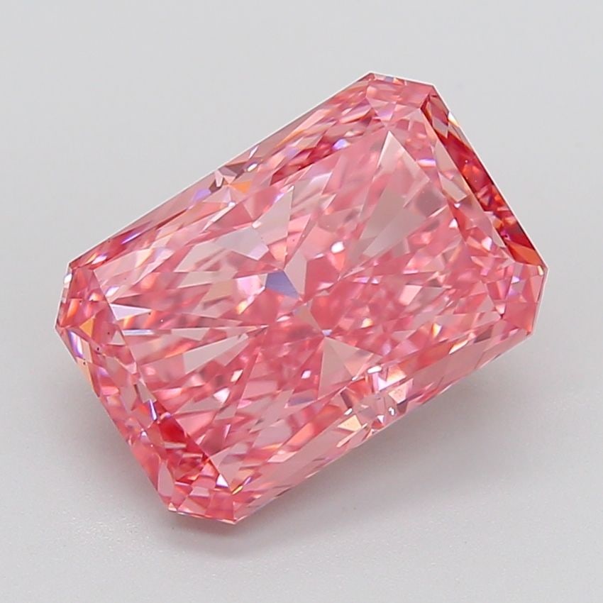 Loose Diamond - RADIANT 7.21ct Fancy Intense Pink SI1: Loose Diamond - RADIANT 7.21ct Fancy Intense Pink SI1 Source: This is a real non-mined Diamond that has been grown in a lab Shape: RADIANT Carats: 7.21 Color: Fancy Intense Pink Certification: IGI Vid