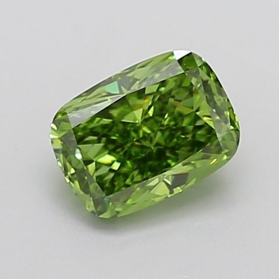Loose Diamond - CUSHION MODIFIED 1.41ct Fancy Vivid Green VS1: Loose Diamond - CUSHION MODIFIED 1.41ct Fancy Vivid Green VS1 Source: This is a real non-mined Diamond that has been grown in a lab Shape: CUSHION MODIFIED Carats: 1.41 Color: Fancy Vivid Green Certif