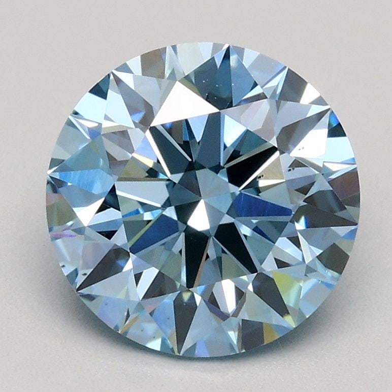 Ideal Loose Diamond - ROUND 1.56ct Fancy Blue SI1: Ideal Loose Diamond - ROUND 1.56ct Fancy Blue SI1 Source: This is a real non-mined Diamond that has been grown in a lab Shape: ROUND Carats: 1.56 Color: Fancy Blue Certification: IGI Video: