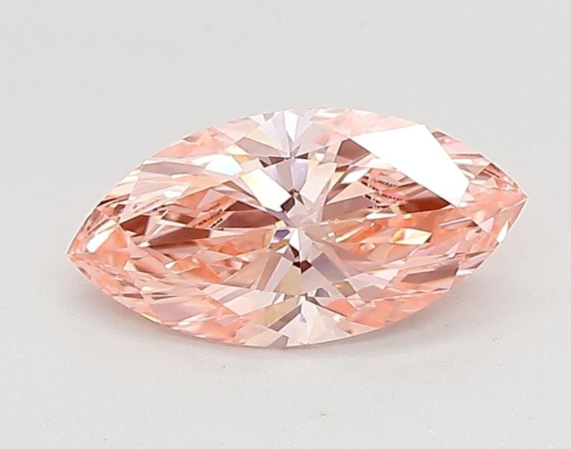 Loose Diamond - MARQUISE 0.62ct Fancy Vivid Pink VS1: Loose Diamond - MARQUISE 0.62ct Fancy Vivid Pink VS1 Source: This is a real non-mined Diamond that has been grown in a lab Shape: MARQUISE Carats: 0.62 Color: Fancy Vivid Pink Certification: IGI Video