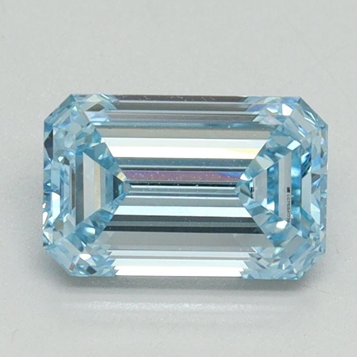Loose Diamond - EMERALD 1.09ct Fancy Intense Blue VVS2: Loose Diamond - EMERALD 1.09ct Fancy Intense Blue VVS2 Source: This is a real non-mined Diamond that has been grown in a lab Shape: EMERALD Carats: 1.09 Color: Fancy Intense Blue Certification: IGI Vi