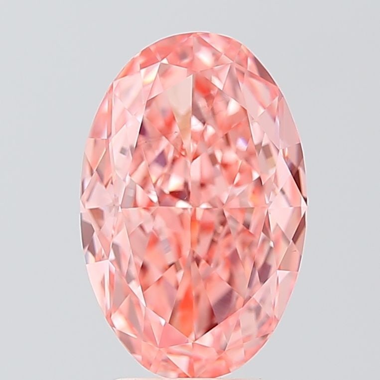 Loose Diamond - OVAL 4.01ct Fancy Vivid Pink VS1: Loose Diamond - OVAL 4.01ct Fancy Vivid Pink VS1 Source: This is a real non-mined Diamond that has been grown in a lab Shape: OVAL Carats: 4.01 Color: Fancy Vivid Pink Certification: IGI Video:
