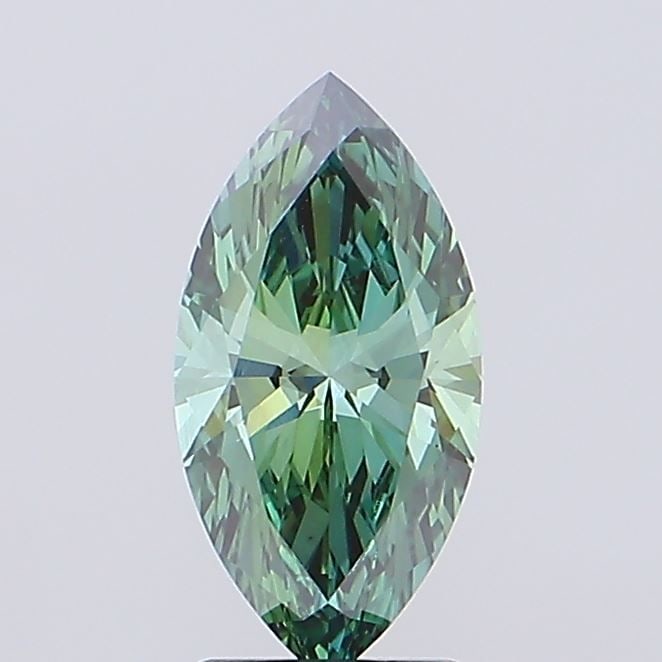 Loose Diamond - MARQUISE 2.04ct Fancy Vivid Green VS1: Loose Diamond - MARQUISE 2.04ct Fancy Vivid Green VS1 Source: This is a real non-mined Diamond that has been grown in a lab Shape: MARQUISE Carats: 2.04 Color: Fancy Vivid Green Certification: IGI Vid