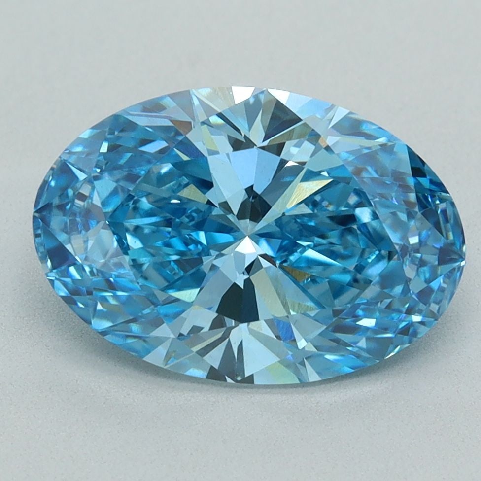 Loose Diamond - OVAL 3.12ct Fancy Vivid Blue VS1: Loose Diamond - OVAL 3.12ct Fancy Vivid Blue VS1 Source: This is a real non-mined Diamond that has been grown in a lab Shape: OVAL Carats: 3.12 Color: Fancy Vivid Blue Certification: IGI Video:
