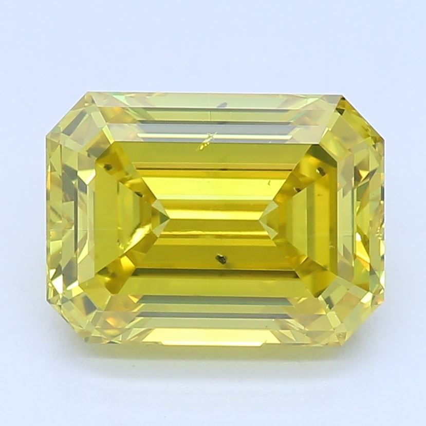 Loose Diamond - EMERALD 1.51ct Fancy Vivid Yellow SI1: Loose Diamond - EMERALD 1.51ct Fancy Vivid Yellow SI1 Source: This is a real non-mined Diamond that has been grown in a lab Shape: EMERALD Carats: 1.51 Color: Fancy Vivid Yellow Certification: IGI Vid