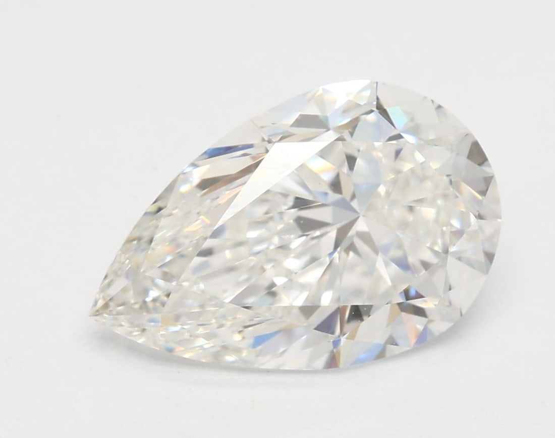 Loose Diamond - PEAR 2.3ct F VVS2: Loose Diamond - PEAR 2.3ct F VVS2 Source: This is a real non-mined Diamond that has been grown in a lab Shape: PEAR Carats: 2.3 Color: F Clarity: VVS2 Certification: IGI Video: