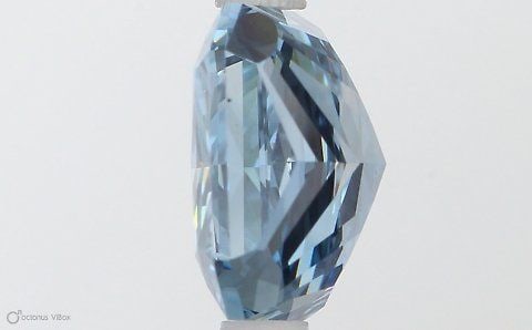 Loose Diamond - RADIANT 2.29ct Fancy Vivid Blue VS1: Loose Diamond - RADIANT 2.29ct Fancy Vivid Blue VS1 Source: This is a real non-mined Diamond that has been grown in a lab Shape: RADIANT Carats: 2.29 Color: Fancy Vivid Blue Certification: IGI Video:
