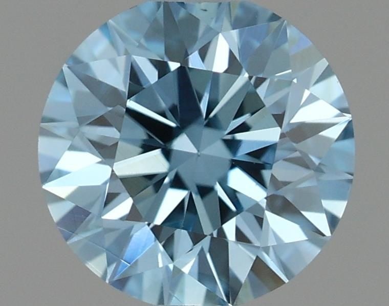 Ideal Loose Diamond - ROUND 0.54ct Fancy Vivid Blue VVS2: Ideal Loose Diamond - ROUND 0.54ct Fancy Vivid Blue VVS2 Source: This is a real non-mined Diamond that has been grown in a lab Shape: ROUND Carats: 0.54 Color: Fancy Vivid Blue Certification: IGI Vide