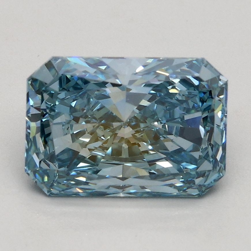 Loose Diamond - RADIANT 1.76ct Fancy Vivid Blue VS2: Loose Diamond - RADIANT 1.76ct Fancy Vivid Blue VS2 Source: This is a real non-mined Diamond that has been grown in a lab Shape: RADIANT Carats: 1.76 Color: Fancy Vivid Blue Certification: IGI Video: