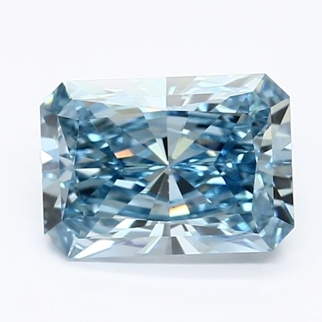 Loose Diamond - RADIANT 1.55ct Fancy Vivid Blue VS1: Loose Diamond - RADIANT 1.55ct Fancy Vivid Blue VS1 Source: This is a real non-mined Diamond that has been grown in a lab Shape: RADIANT Carats: 1.55 Color: Fancy Vivid Blue Certification: IGI Video: