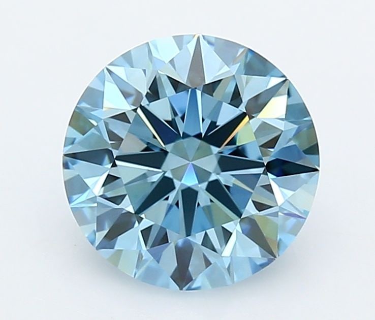 Ideal Loose Diamond - ROUND 2.47ct Fancy Vivid Blue VVS2: Ideal Loose Diamond - ROUND 2.47ct Fancy Vivid Blue VVS2 Source: This is a real non-mined Diamond that has been grown in a lab Shape: ROUND Carats: 2.47 Color: Fancy Vivid Blue Certification: IGI Vide