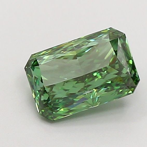 Loose Diamond - RADIANT 1.07ct Fancy Vivid Green VS1: Loose Diamond - RADIANT 1.07ct Fancy Vivid Green VS1 Source: This is a real non-mined Diamond that has been grown in a lab Shape: RADIANT Carats: 1.07 Color: Fancy Vivid Green Certification: IGI Video