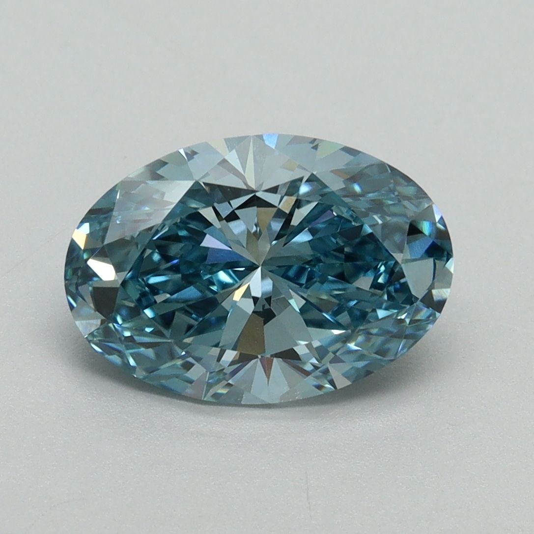 Loose Diamond - OVAL 2.19ct Fancy Vivid Blue VS1: Loose Diamond - OVAL 2.19ct Fancy Vivid Blue VS1 Source: This is a real non-mined Diamond that has been grown in a lab Shape: OVAL Carats: 2.19 Color: Fancy Vivid Blue Certification: IGI Video: