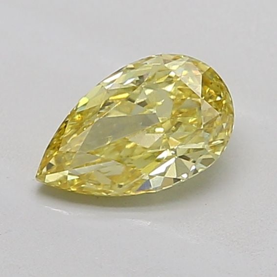 Loose Diamond - PEAR 0.91ct Fancy Intense Yellow VS2: Loose Diamond - PEAR 0.91ct Fancy Intense Yellow VS2 Source: This is a real non-mined Diamond that has been grown in a lab Shape: PEAR Carats: 0.91 Color: Fancy Intense Yellow Certification: IGI Video
