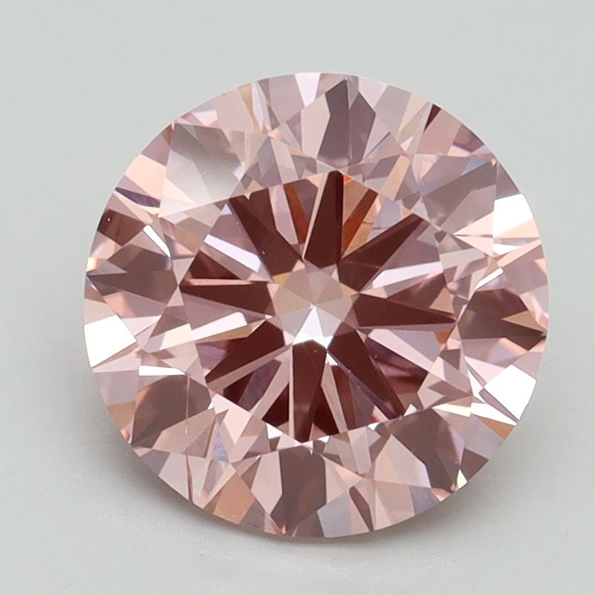 Ideal Loose Diamond - ROUND 2.5ct Fancy Intense Pink SI1: Ideal Loose Diamond - ROUND 2.5ct Fancy Intense Pink SI1 Source: This is a real non-mined Diamond that has been grown in a lab Shape: ROUND Carats: 2.5 Color: Fancy Intense Pink Certification: IGI Vid
