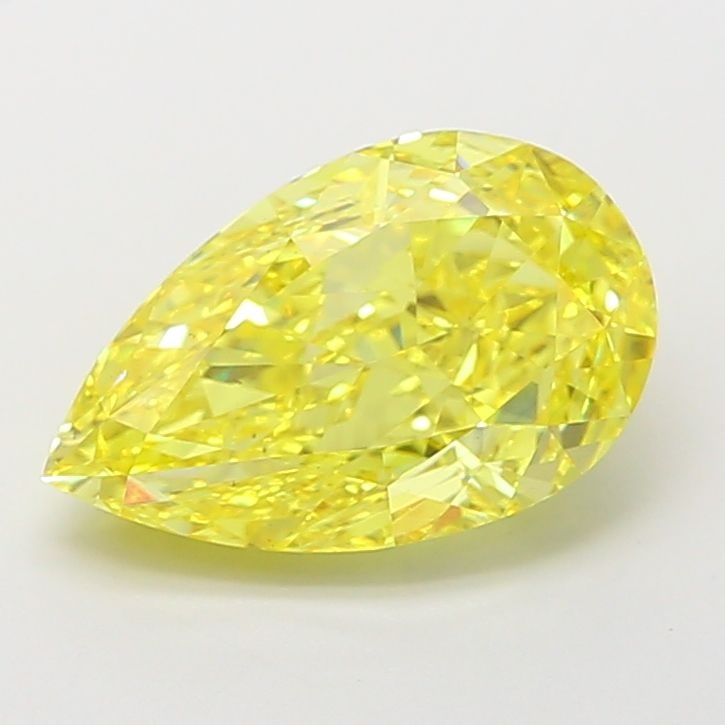 Loose Diamond - PEAR 4.09ct Fancy Vivid Yellow VS2: Loose Diamond - PEAR 4.09ct Fancy Vivid Yellow VS2 Source: This is a real non-mined Diamond that has been grown in a lab Shape: PEAR Carats: 4.09 Color: Fancy Vivid Yellow Certification: IGI Video: