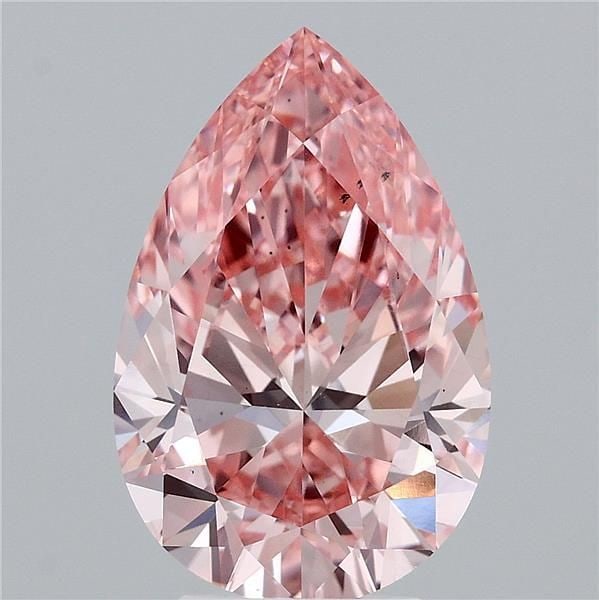 Loose Diamond - PEAR 4.51ct Fancy Vivid Pink VS2: Loose Diamond - PEAR 4.51ct Fancy Vivid Pink VS2 Source: This is a real non-mined Diamond that has been grown in a lab Shape: PEAR Carats: 4.51 Color: Fancy Vivid Pink Certification: IGI Video: