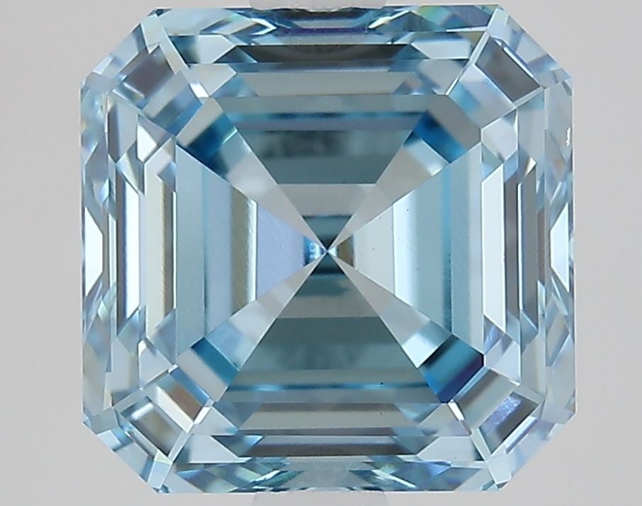 Loose Diamond - SQUARE EMERALD 3.22ct Fancy Vivid Blue VVS2: Loose Diamond - SQUARE EMERALD 3.22ct Fancy Vivid Blue VVS2 Source: This is a real non-mined Diamond that has been grown in a lab Shape: SQUARE EMERALD Carats: 3.22 Color: Fancy Vivid Blue Certificati