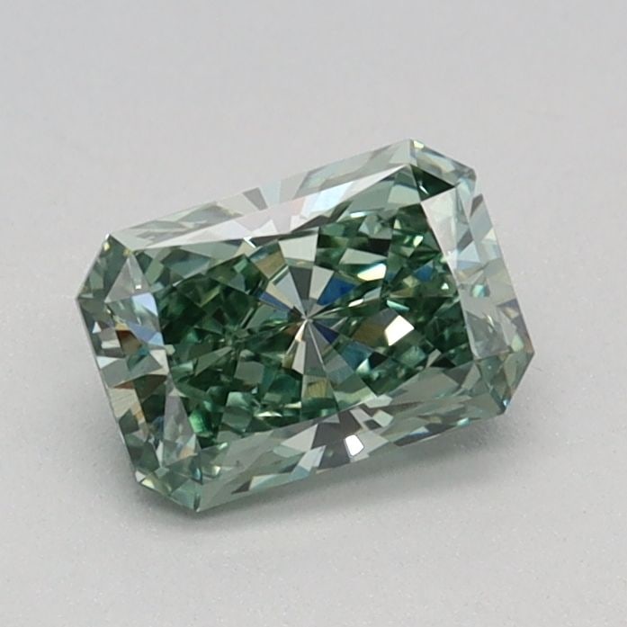 Loose Diamond - RADIANT 0.57ct Fancy Vivid Green VS1: Loose Diamond - RADIANT 0.57ct Fancy Vivid Green VS1 Source: This is a real non-mined Diamond that has been grown in a lab Shape: RADIANT Carats: 0.57 Color: Fancy Vivid Green Certification: IGI Video