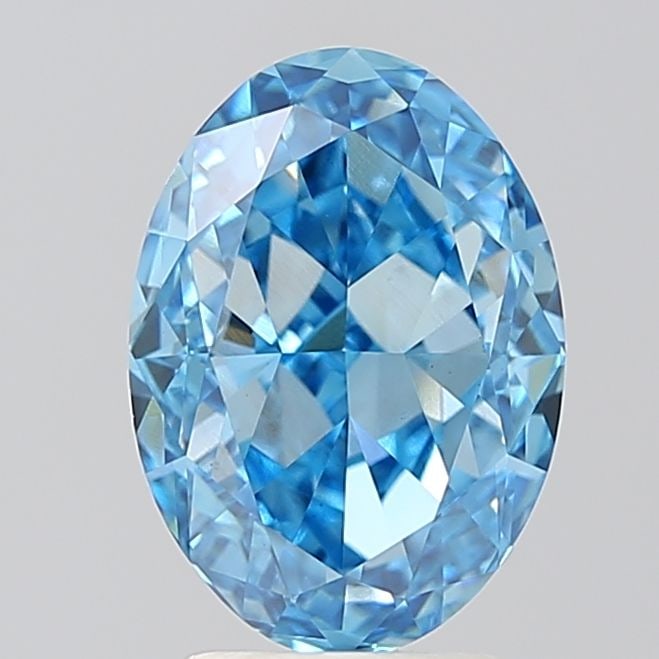 Loose Diamond - OVAL 3.09ct Fancy Vivid Blue VS1: Loose Diamond - OVAL 3.09ct Fancy Vivid Blue VS1 Source: This is a real non-mined Diamond that has been grown in a lab Shape: OVAL Carats: 3.09 Color: Fancy Vivid Blue Certification: IGI Video: Video