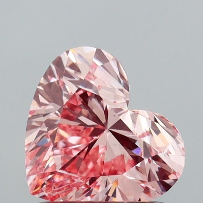 Loose Diamond - HEART 1.02ct Fancy Intense Pink VS1: Loose Diamond - HEART 1.02ct Fancy Intense Pink VS1 Source: This is a real non-mined Diamond that has been grown in a lab Shape: HEART Carats: 1.02 Color: Fancy Intense Pink Certification: IGI Video: