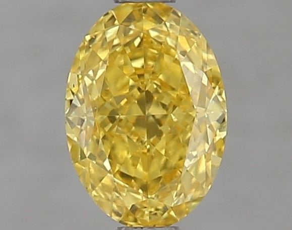 Loose Diamond - OVAL 1.1ct Fancy Vivid Yellow VS1: Loose Diamond - OVAL 1.1ct Fancy Vivid Yellow VS1 Source: This is a real non-mined Diamond that has been grown in a lab Shape: OVAL Carats: 1.1 Color: Fancy Vivid Yellow Certification: IGI Video: