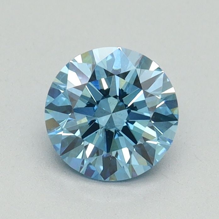 Ideal Loose Diamond - ROUND 0.7ct Fancy Vivid Blue SI1: Ideal Loose Diamond - ROUND 0.7ct Fancy Vivid Blue SI1 Source: This is a real non-mined Diamond that has been grown in a lab Shape: ROUND Carats: 0.7 Color: Fancy Vivid Blue Certification: IGI Video: