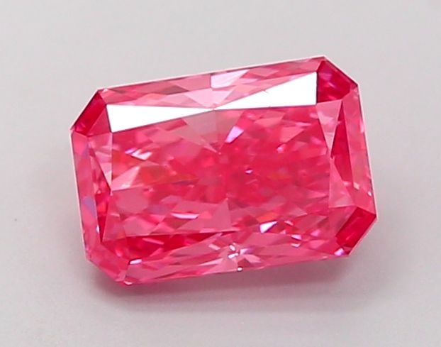 Loose Diamond - RADIANT 1.5ct Fancy Vivid Pink VS1: Loose Diamond - RADIANT 1.5ct Fancy Vivid Pink VS1 Source: This is a real non-mined Diamond that has been grown in a lab Shape: RADIANT Carats: 1.5 Color: Fancy Vivid Pink Certification: IGI Video: