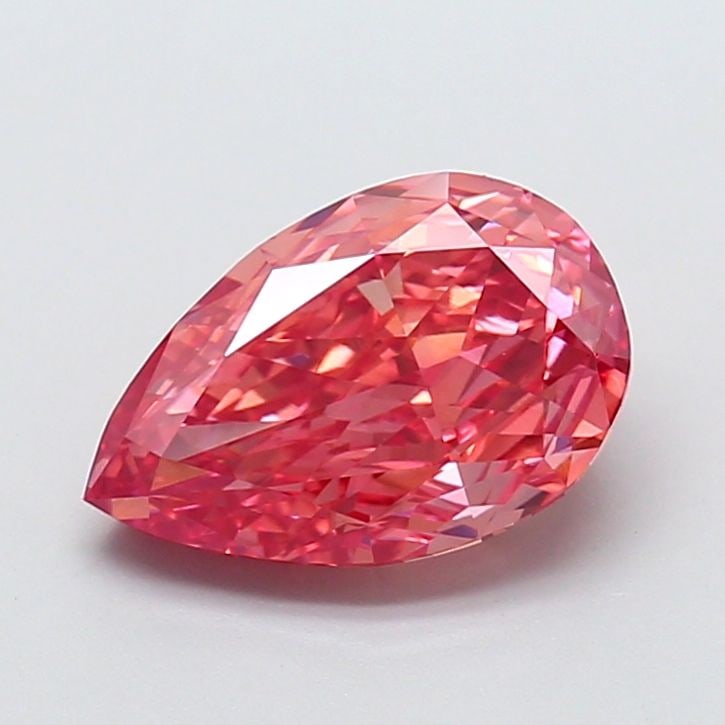 Loose Diamond - PEAR 3.08ct Fancy Vivid Pink VS1: Loose Diamond - PEAR 3.08ct Fancy Vivid Pink VS1 Source: This is a real non-mined Diamond that has been grown in a lab Shape: PEAR Carats: 3.08 Color: Fancy Vivid Pink Certification: IGI Video: