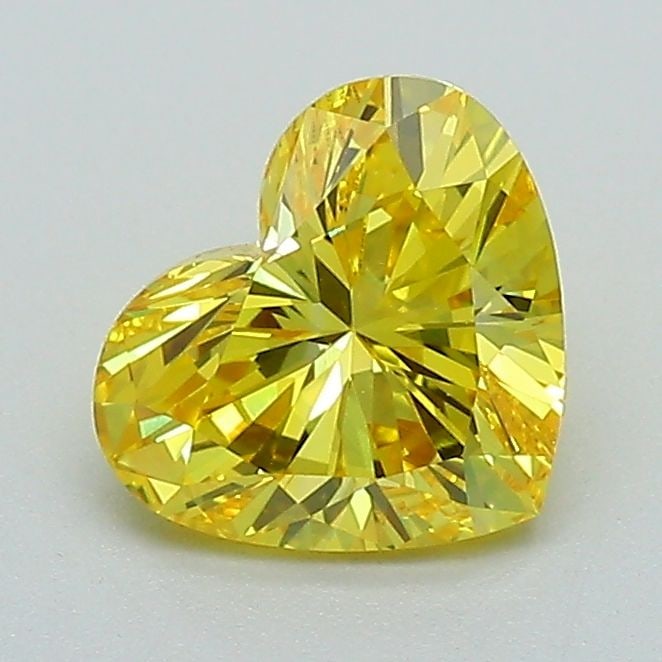 Loose Diamond - HEART 1.09ct Fancy Vivid Yellow VS1: Loose Diamond - HEART 1.09ct Fancy Vivid Yellow VS1 Source: This is a real non-mined Diamond that has been grown in a lab Shape: HEART Carats: 1.09 Color: Fancy Vivid Yellow Certification: IGI Video: