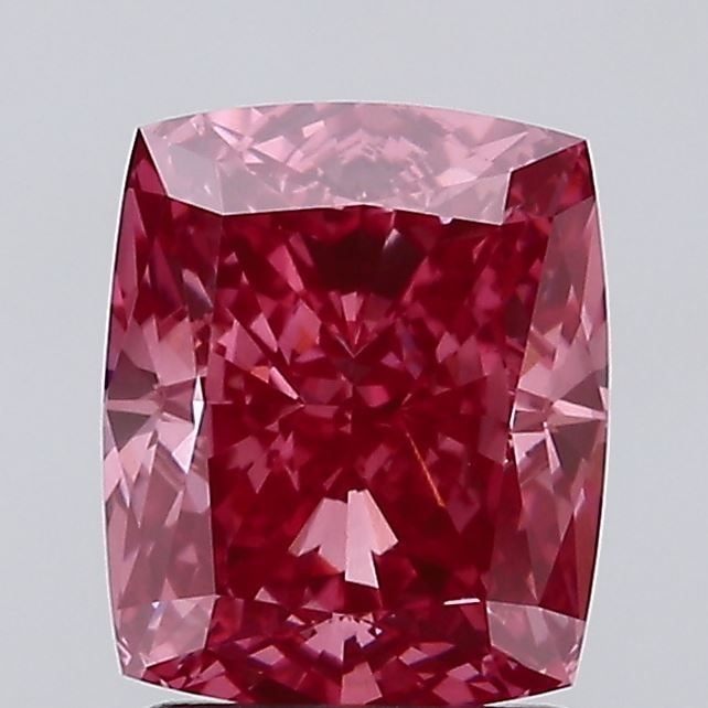 Loose Diamond - CUSHION MODIFIED 2.2ct Fancy Vivid Pink VS1: Loose Diamond - CUSHION MODIFIED 2.2ct Fancy Vivid Pink VS1 Source: This is a real non-mined Diamond that has been grown in a lab Shape: CUSHION MODIFIED Carats: 2.2 Color: Fancy Vivid Pink Certificat