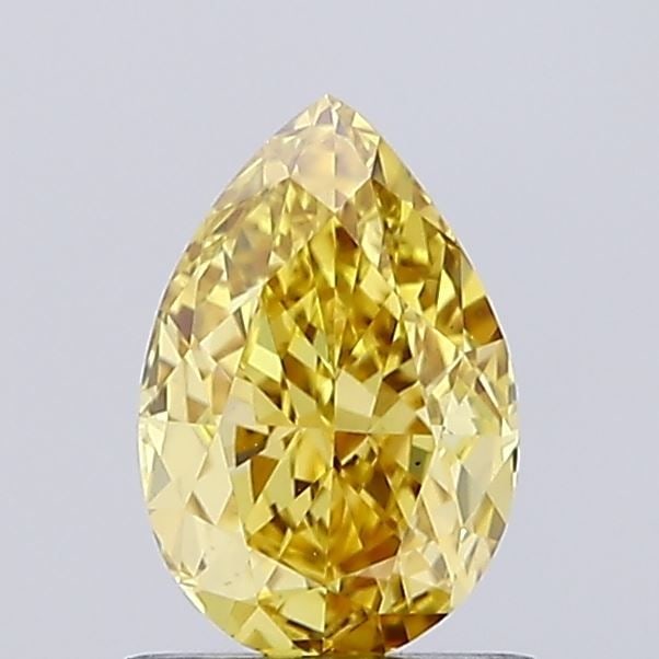 Loose Diamond - PEAR 1.0ct Fancy Vivid Yellow VS1: Loose Diamond - PEAR 1.0ct Fancy Vivid Yellow VS1 Source: This is a real non-mined Diamond that has been grown in a lab Shape: PEAR Carats: 1.0 Color: Fancy Vivid Yellow Certification: IGI Video: