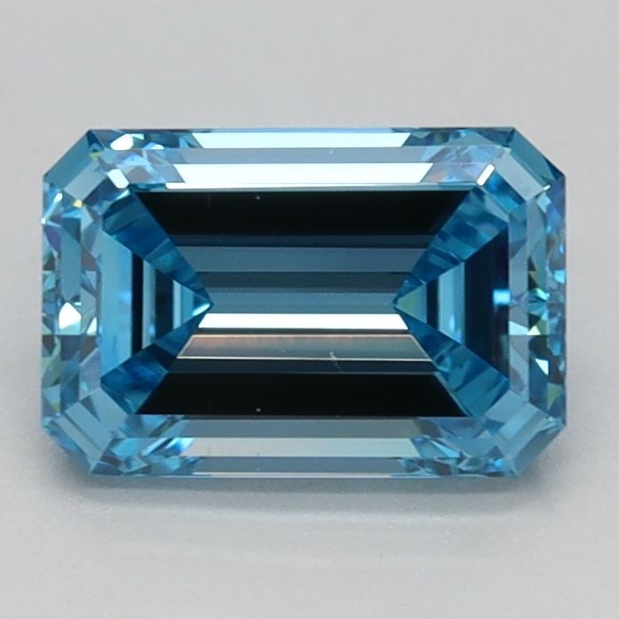 Loose Diamond - EMERALD 1.0ct Fancy Vivid Blue VS1: Loose Diamond - EMERALD 1.0ct Fancy Vivid Blue VS1 Source: This is a real non-mined Diamond that has been grown in a lab Shape: EMERALD Carats: 1.0 Color: Fancy Vivid Blue Certification: IGI Video: