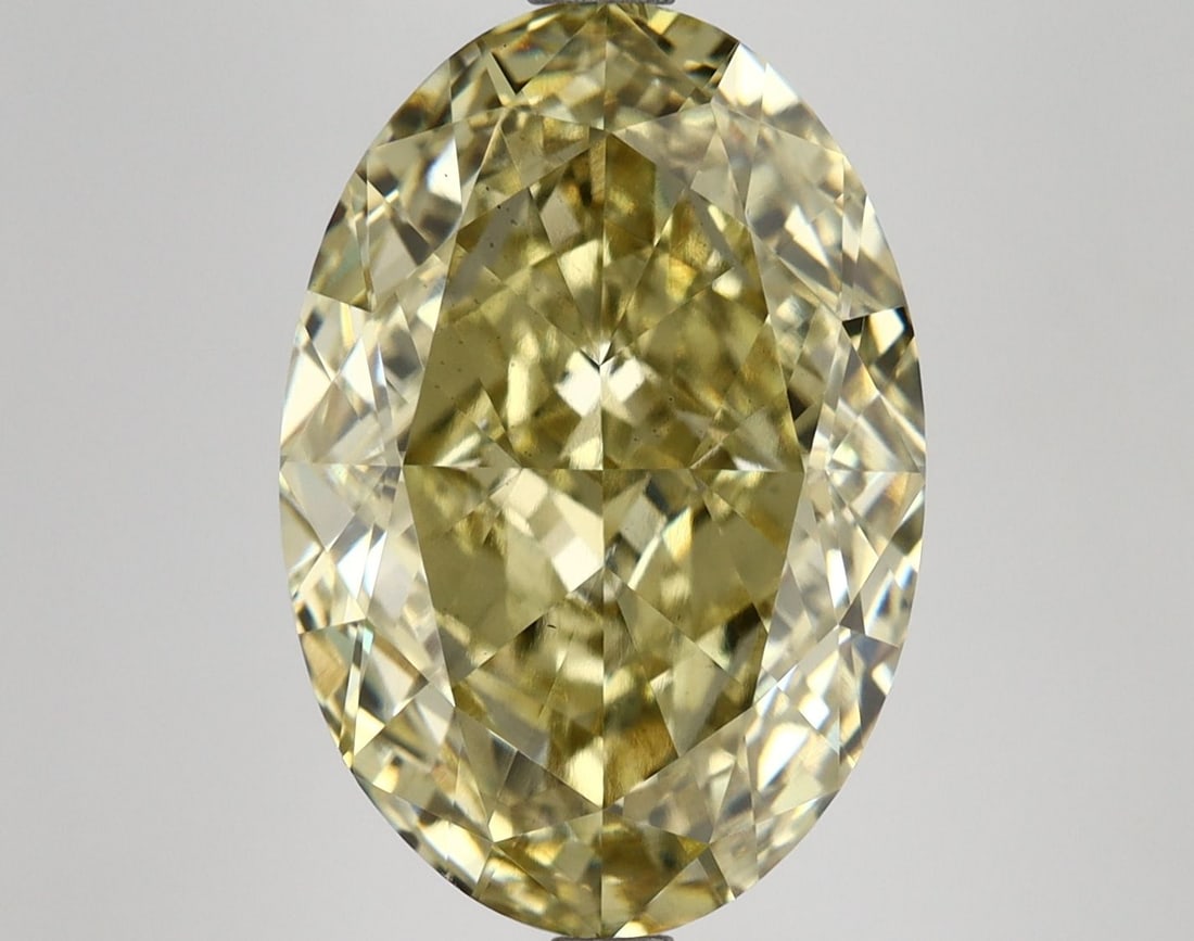 Loose Diamond - OVAL 8.4ct Fancy Vivid Yellow VS2: Loose Diamond - OVAL 8.4ct Fancy Vivid Yellow VS2 Source: This is a real non-mined Diamond that has been grown in a lab Shape: OVAL Carats: 8.4 Color: Fancy Vivid Yellow Certification: IGI Video: