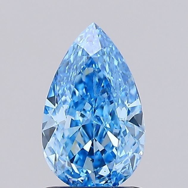Loose Diamond - PEAR 1.13ct Fancy Vivid Blue VS2: Loose Diamond - PEAR 1.13ct Fancy Vivid Blue VS2 Source: This is a real non-mined Diamond that has been grown in a lab Shape: PEAR Carats: 1.13 Color: Fancy Vivid Blue Certification: IGI Video: