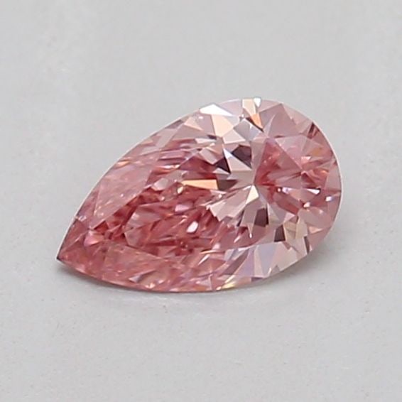 Loose Diamond - PEAR 0.22ct Fancy Vivid Brownish Pink VVS2: Loose Diamond - PEAR 0.22ct Fancy Vivid Brownish Pink VVS2 Source: This is a real non-mined Diamond that has been grown in a lab Shape: PEAR Carats: 0.22 Color: Fancy Vivid Brownish Pink Certification