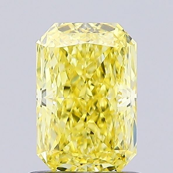Loose Diamond - RADIANT 1.03ct Fancy Intense Yellow VS1: Loose Diamond - RADIANT 1.03ct Fancy Intense Yellow VS1 Source: This is a real non-mined Diamond that has been grown in a lab Shape: RADIANT Carats: 1.03 Color: Fancy Intense Yellow Certification: IGI