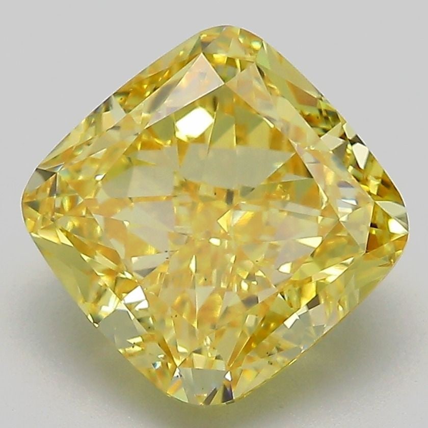 Loose Diamond - CUSHION MODIFIED 4.05ct Fancy Intense Yellow VS2: Loose Diamond - CUSHION MODIFIED 4.05ct Fancy Intense Yellow VS2 Source: This is a real non-mined Diamond that has been grown in a lab Shape: CUSHION MODIFIED Carats: 4.05 Color: Fancy Intense Yellow 