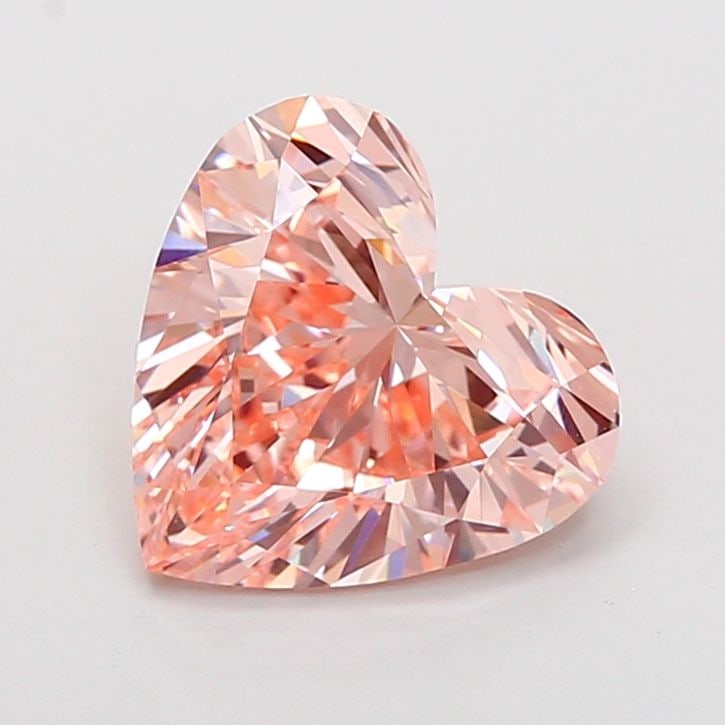 Loose Diamond - HEART 4.03ct Fancy Vivid Pink VVS2: Loose Diamond - HEART 4.03ct Fancy Vivid Pink VVS2 Source: This is a real non-mined Diamond that has been grown in a lab Shape: HEART Carats: 4.03 Color: Fancy Vivid Pink Certification: IGI Video: