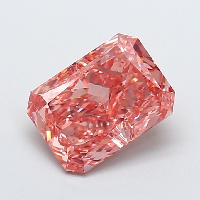 Loose Diamond - RADIANT 3.08ct Fancy Vivid Pink VVS2: Loose Diamond - RADIANT 3.08ct Fancy Vivid Pink VVS2 Source: This is a real non-mined Diamond that has been grown in a lab Shape: RADIANT Carats: 3.08 Color: Fancy Vivid Pink Certification: IGI Video: