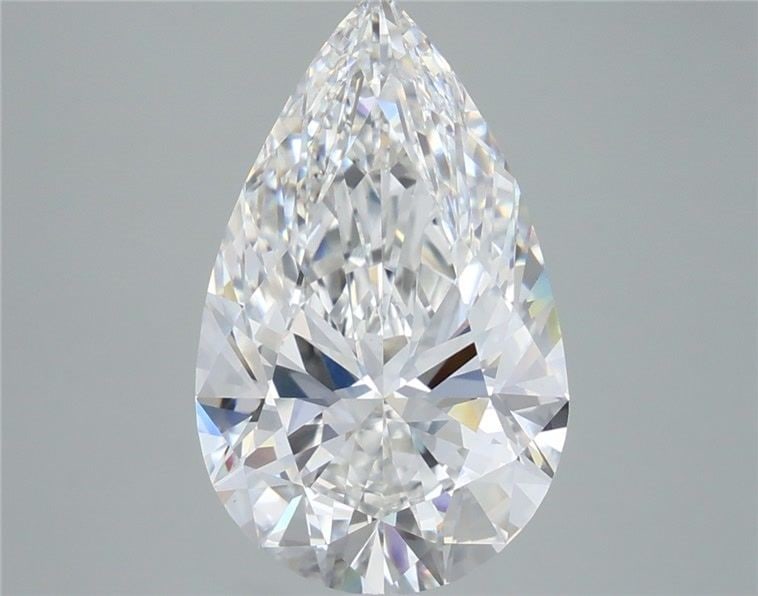 Loose Diamond - PEAR 5.35ct F VVS2: Loose Diamond - PEAR 5.35ct F VVS2 Source: This is a real non-mined Diamond that has been grown in a lab Shape: PEAR Carats: 5.35 Color: F Clarity: VVS2 Certification: IGI Video: