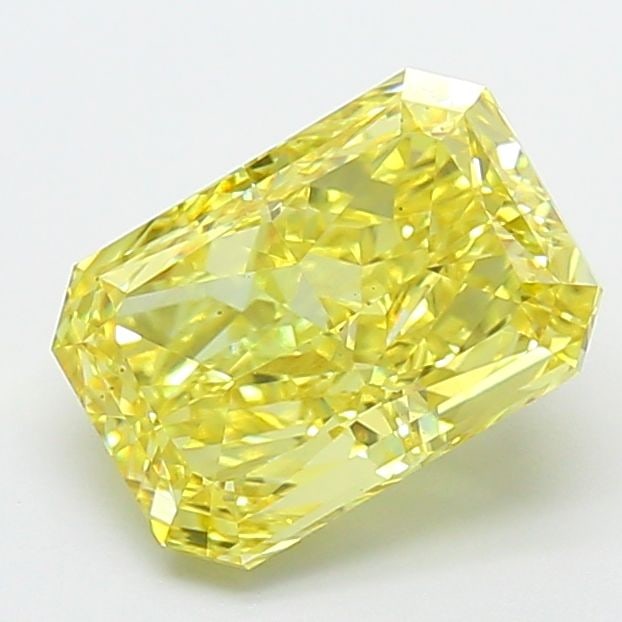 Loose Diamond - RADIANT 3.56ct Fancy Vivid Yellow VS2: Loose Diamond - RADIANT 3.56ct Fancy Vivid Yellow VS2 Source: This is a real non-mined Diamond that has been grown in a lab Shape: RADIANT Carats: 3.56 Color: Fancy Vivid Yellow Certification: IGI Vid