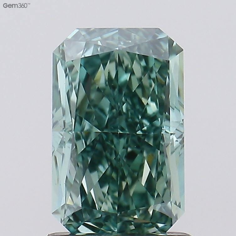 Loose Diamond - RADIANT 1.39ct Fancy Vivid Green VS1: Loose Diamond - RADIANT 1.39ct Fancy Vivid Green VS1 Source: This is a real non-mined Diamond that has been grown in a lab Shape: RADIANT Carats: 1.39 Color: Fancy Vivid Green Certification: IGI Video