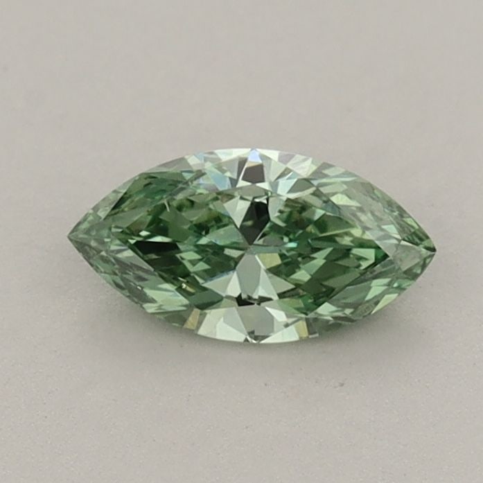 Loose Diamond - MARQUISE 0.39ct Fancy Vivid Green VS1: Loose Diamond - MARQUISE 0.39ct Fancy Vivid Green VS1 Source: This is a real non-mined Diamond that has been grown in a lab Shape: MARQUISE Carats: 0.39 Color: Fancy Vivid Green Certification: IGI Vid