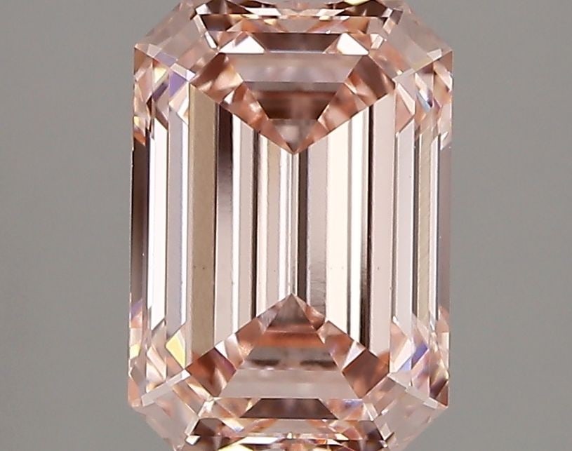 Loose Diamond - EMERALD 2.53ct Fancy Intense Pink VS1: Loose Diamond - EMERALD 2.53ct Fancy Intense Pink VS1 Source: This is a real non-mined Diamond that has been grown in a lab Shape: EMERALD Carats: 2.53 Color: Fancy Intense Pink Certification: IGI Vid