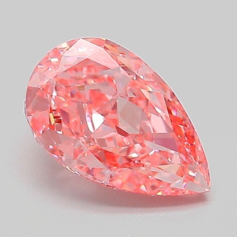 Loose Diamond - PEAR 2.09ct Fancy Vivid Pink VS1: Loose Diamond - PEAR 2.09ct Fancy Vivid Pink VS1 Source: This is a real non-mined Diamond that has been grown in a lab Shape: PEAR Carats: 2.09 Color: Fancy Vivid Pink Certification: IGI Video: