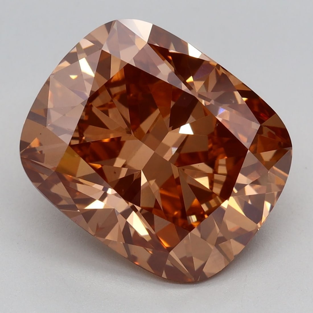Loose Diamond - CUSHION BRILLIANT 5.26ct Fancy Pinkish Brown VS2: Loose Diamond - CUSHION BRILLIANT 5.26ct Fancy Pinkish Brown VS2 Source: This is a real non-mined Diamond that has been grown in a lab Shape: CUSHION BRILLIANT Carats: 5.26 Color: Fancy Pinkish Brown 